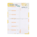 Weekly Meal Menu Planner Personalized Notepad